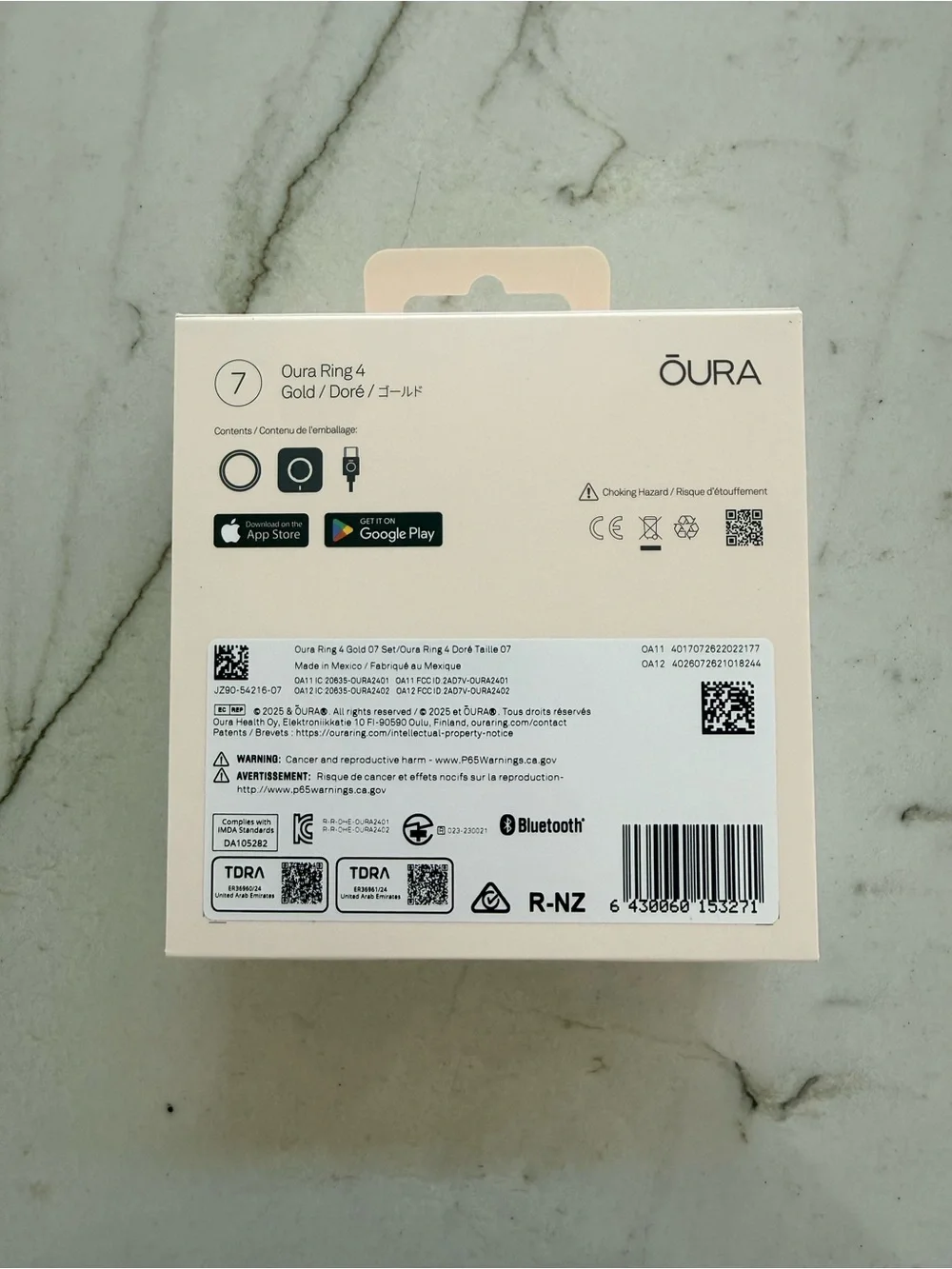 Oura Gold Wellness Ring - Women's Ring (Brand: Oura)